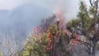 四川冕宁森林火灾，扑救工作正在进行中